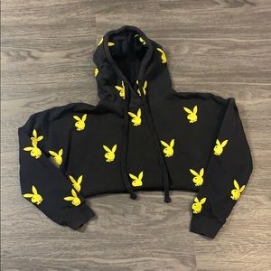 Playboy X Missguided crop sweatshirt